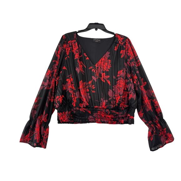 Lane Bryant Classy Pullover Blouse Top 18 1X Holiday Office Party - Picture 1 of 11
